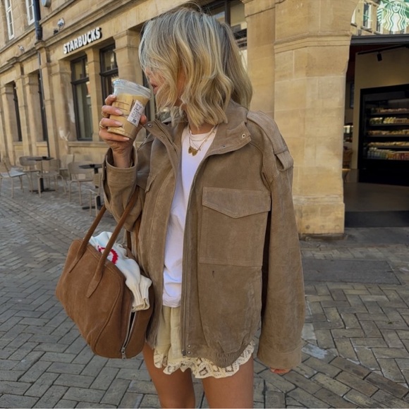 Suede leather jacket - Picture 7 of 15